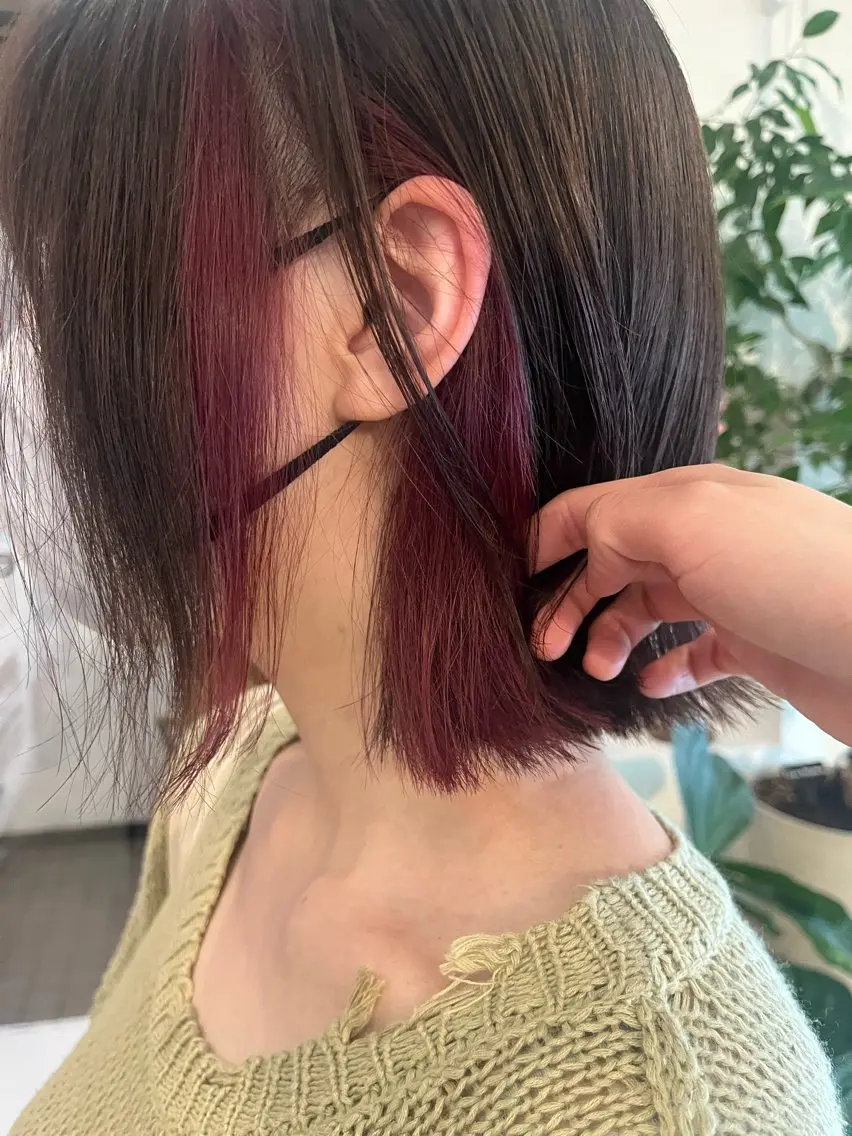 カラー 柴田 さくら/パーマモデルのヘアスタイル