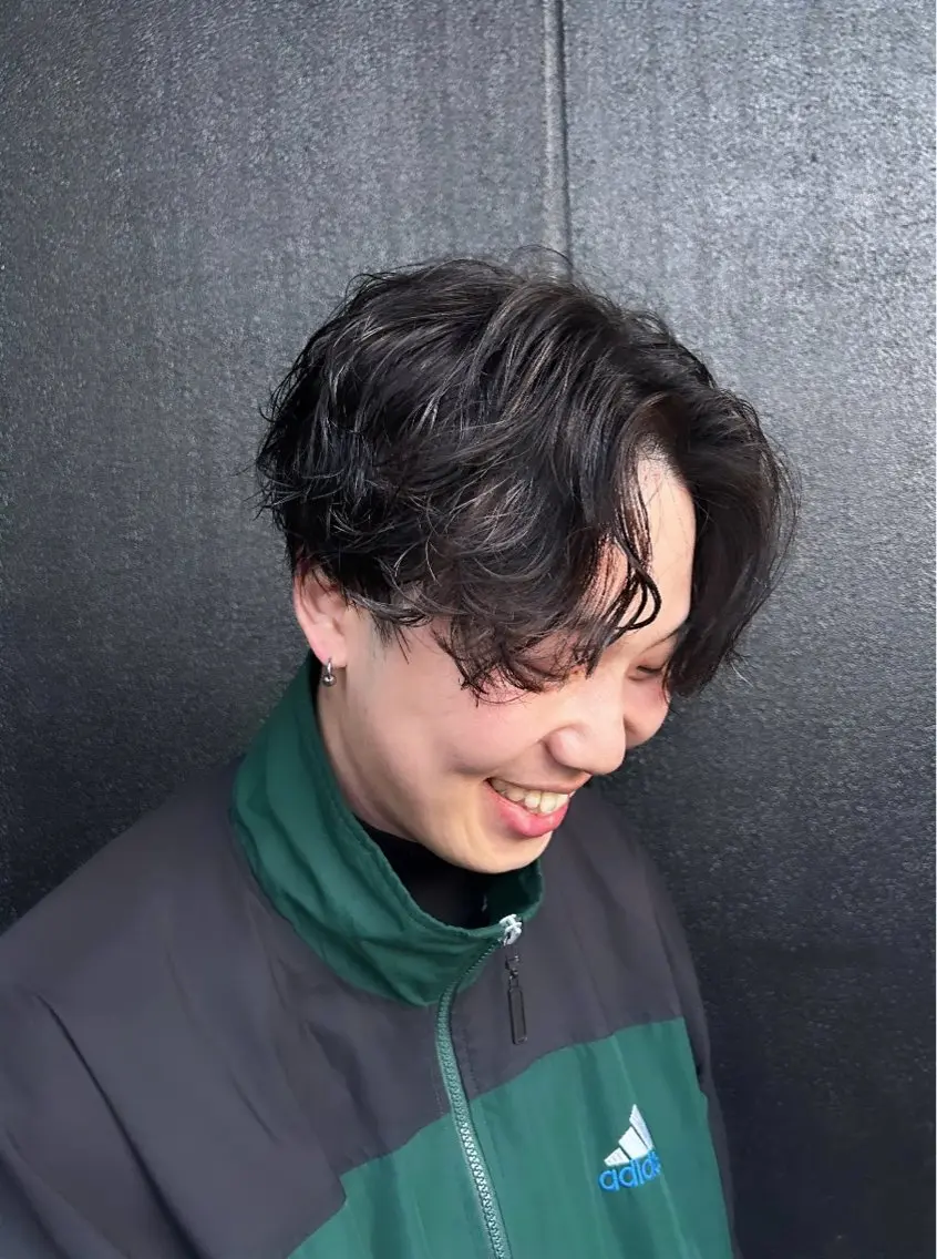 メンズ メンズパーマ パーマ 🫧艶髪ボブ🫧 チカのヘアスタイル