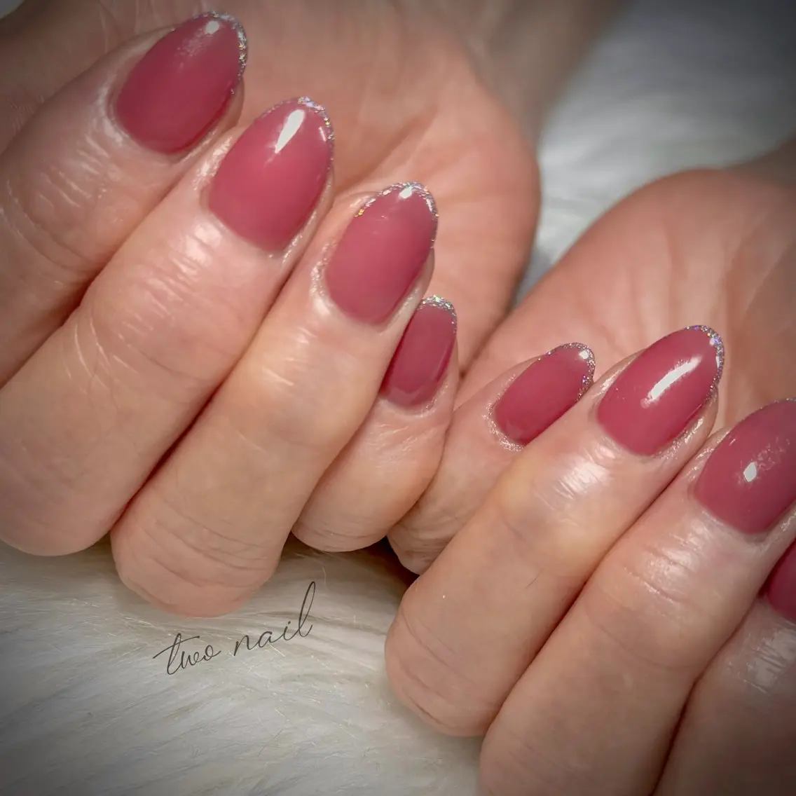 ネイル アートネイル ネイルチップ ホワイト ハンドネイル two nailのネイルデザイン