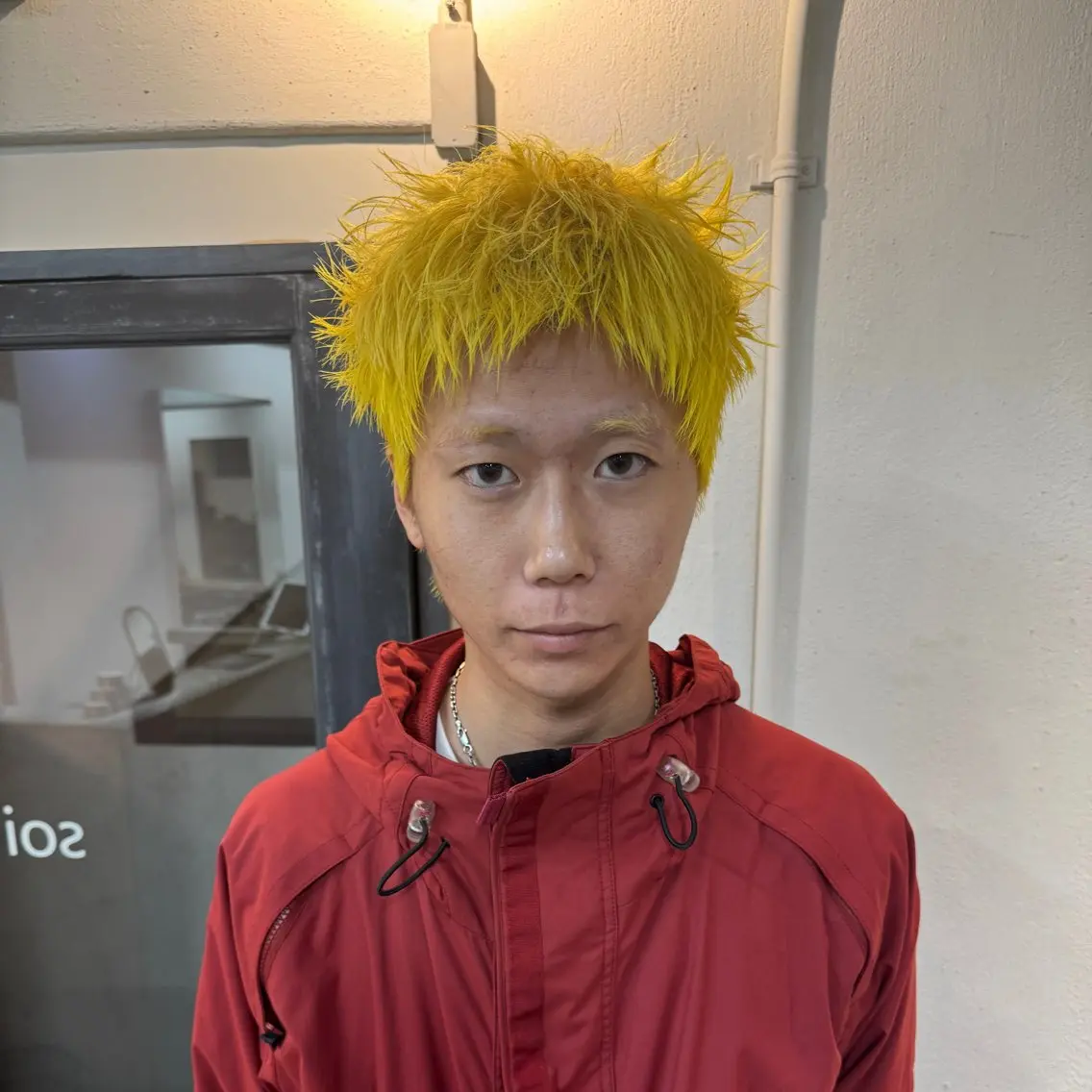 ショート カラー メンズ メンズブリーチ ブリーチ イエローカラー カット ヘアカラー トリートメント 高松大輝/メンズ /レイヤーカットのヘアスタイル