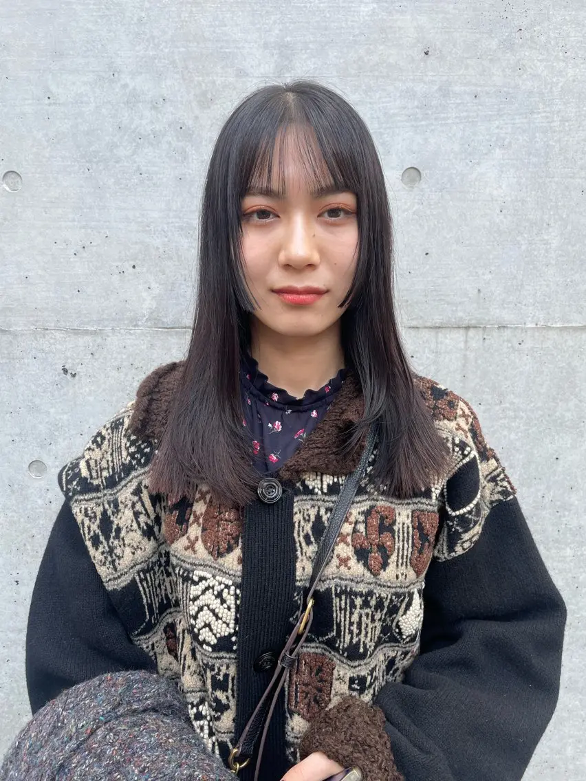 ロング 菊地 柚乃のヘアスタイル