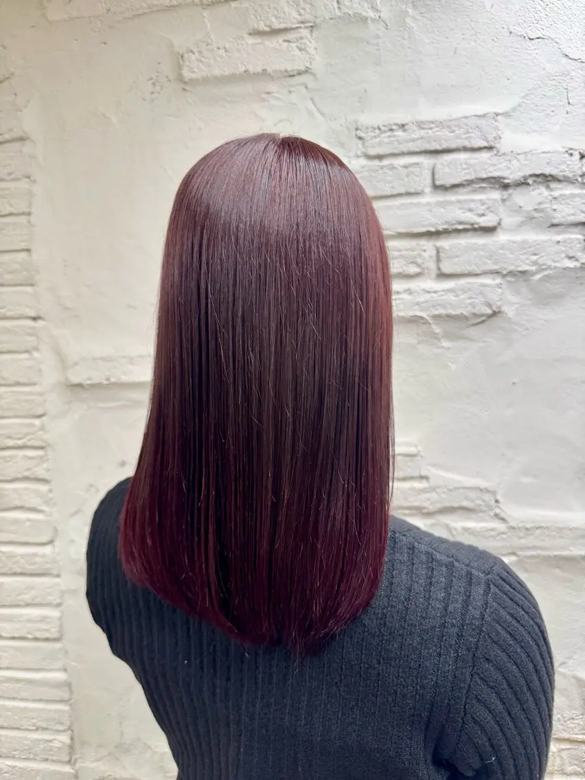 ミディアム ヘアカラー トリートメント 亀窪 彩華のヘアスタイル