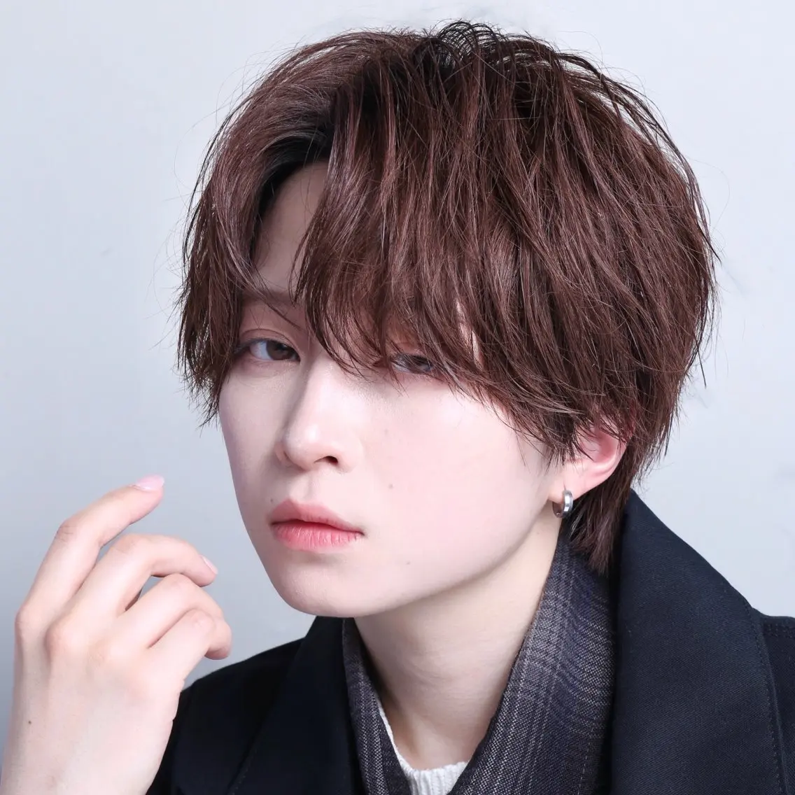 ショート カラー メンズ マッシュ シースルーマッシュ ブラウンカラー ショコラブラウン ショートヘア カット ヘアカラー メンズカラー指名率 1位🌈koikeのヘアスタイル