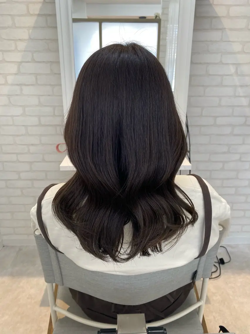 ミディアム アッシュ ヘアカラー トリートメント THETAふじみ野 野宮のヘアスタイル