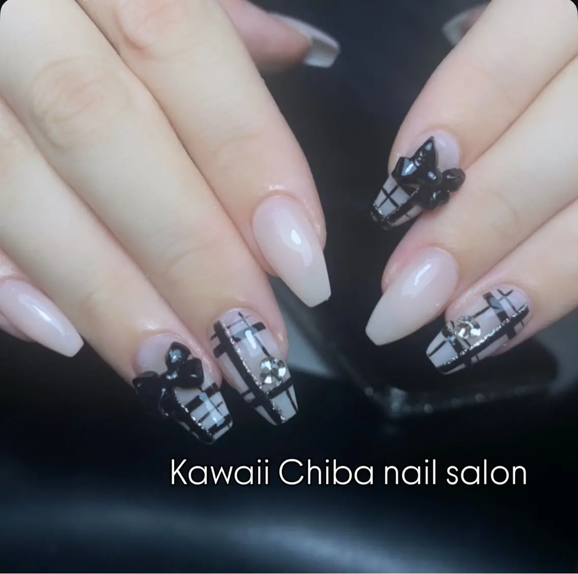 ネイル 長さ出し フレンチネイル ジェルネイル ガーリー 韓国ネイル Kawaii Chiba nailのネイルデザイン