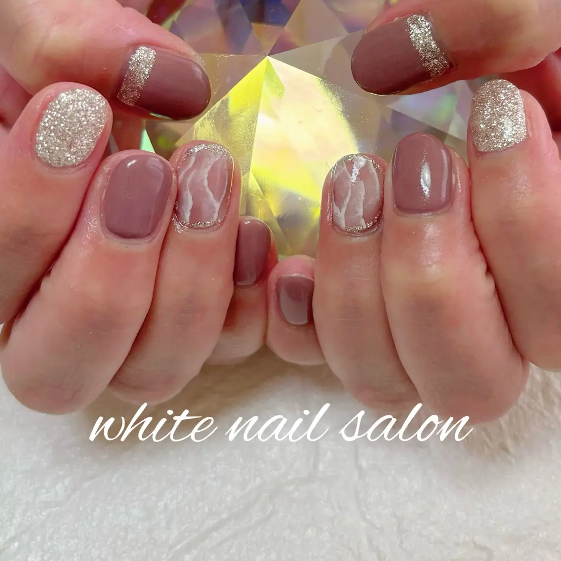 ネイル ホワイト ハンドネイル white nail salonのネイルデザイン