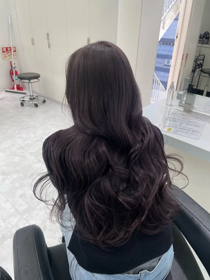 ロング カラー ヘアアレンジ メンズ 透明感カラー 💗ブリーチなし暖色 kotono💗のヘアスタイル