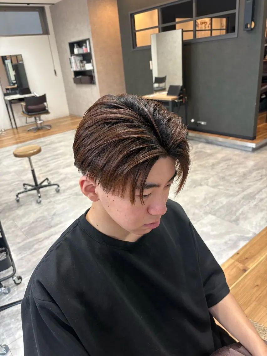 メンズ miyu メンズカットモデルのヘアスタイル
