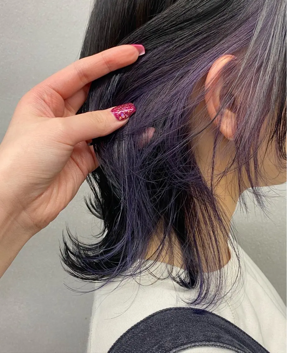 ミディアム カラー カット ヘアカラー 柏 デザインカラー/ レイヤー🐣シオリのヘアスタイル