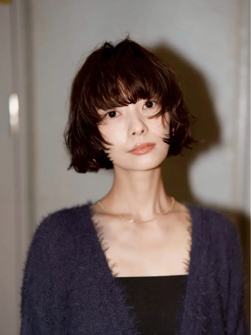 ショート カット パーマ 似合わせボブ/ 大人ボブ🩵しおのヘアスタイル