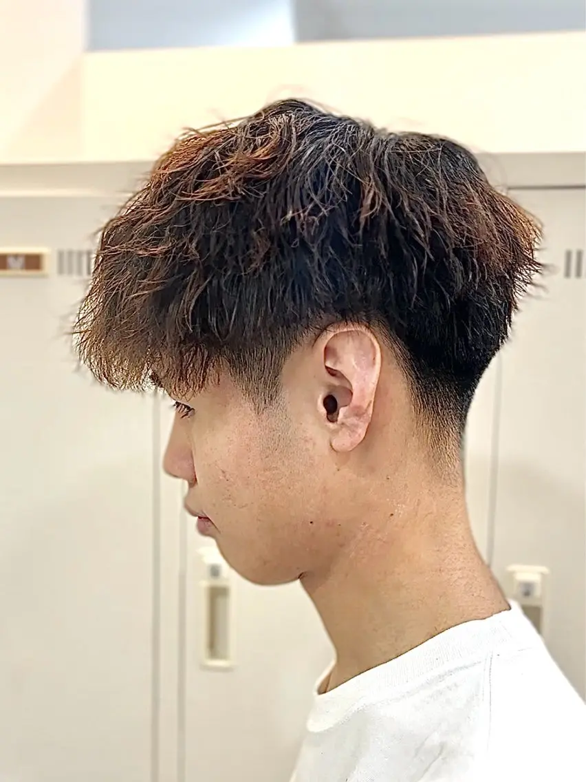パーマ メンズ カット パーマ 🩵波巻き/ツイスパ HARU💎のヘアスタイル