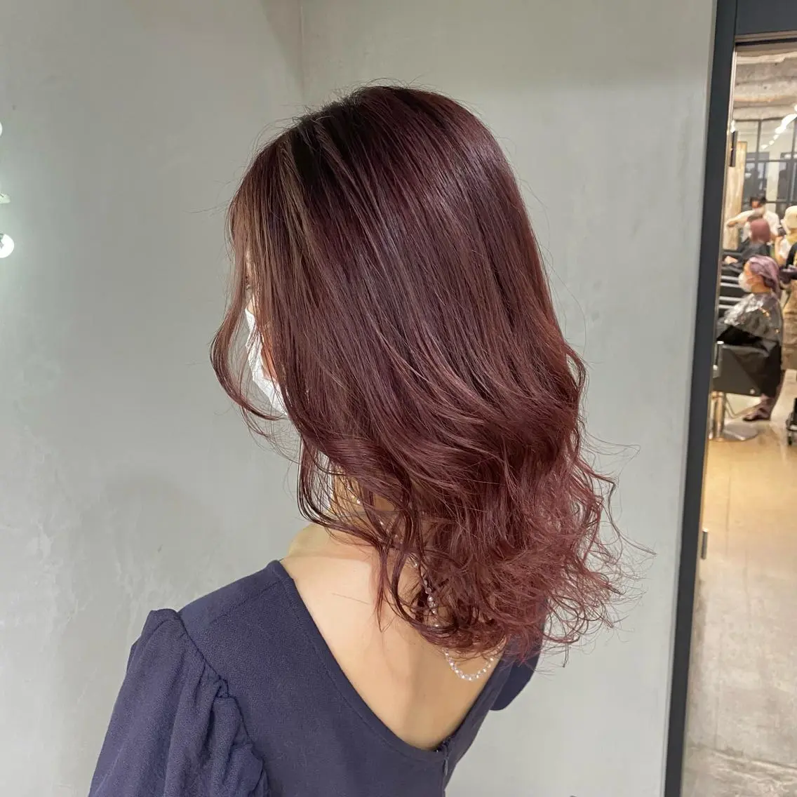 セミロング カラー パーマ ヘアアレンジ 🤍透明感カラー🤍 Ryujiのヘアスタイル