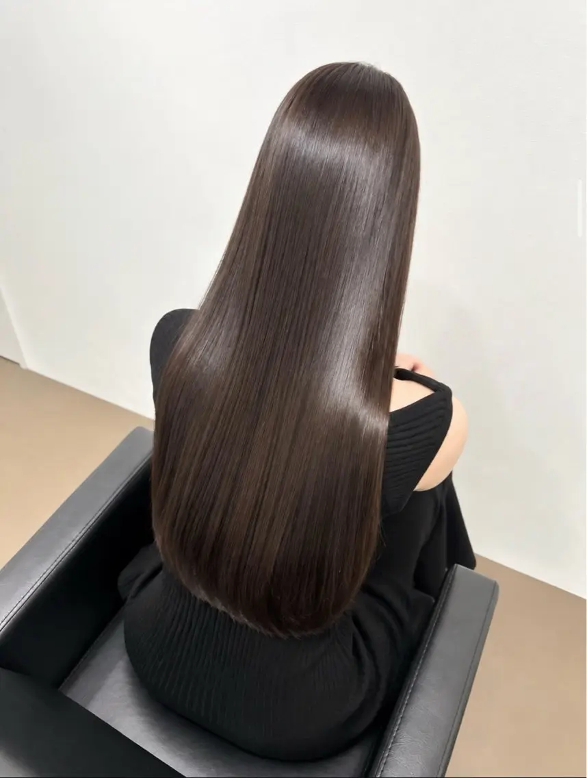 ロング カット ヘアカラー 縮毛矯正 トリートメント 髪質改善/縮毛矯正/ 梅田/艶髪/はるきのヘアスタイル