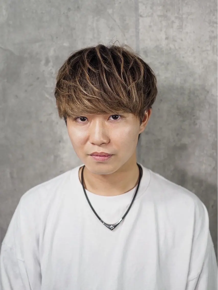 ミディアム メンズ 阿賀 佑季のヘアスタイル