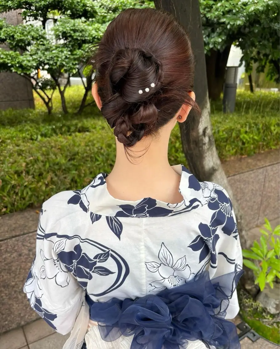 ヘアセット funo. ／透明感カラーのヘアスタイル