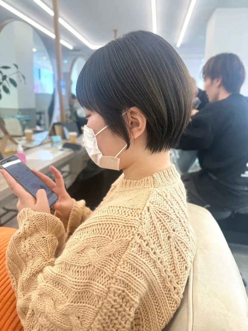 ショート ショートヘア 早田 華のヘアスタイル