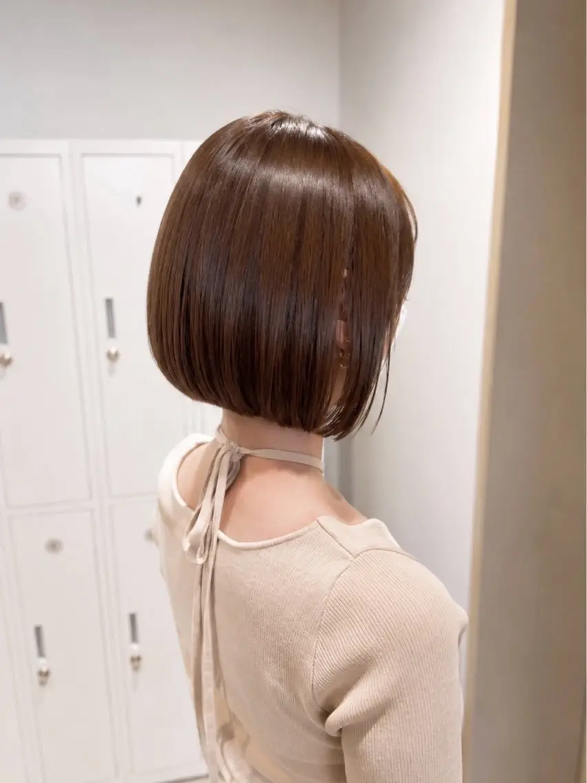 ショート ボブ トリートメント 𝐜𝐨𝐚 𝐦𝐨𝐦𝐨𝐞のヘアスタイル