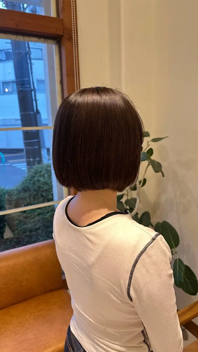 ショート カラー ボブ レイヤーカット カット ヘアカラー 🎀 RUNA🎀のヘアスタイル