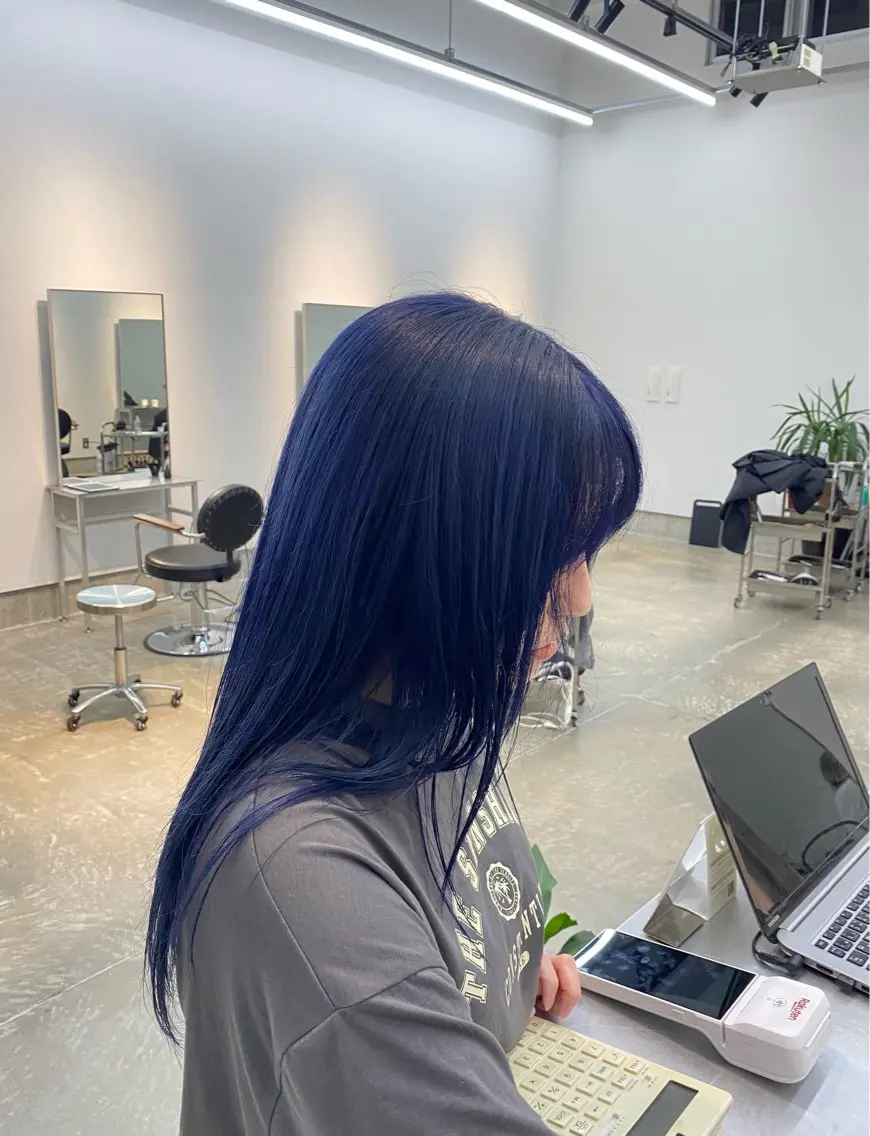 ロング カラー ヘアカラー HAFU itsukiのヘアスタイル