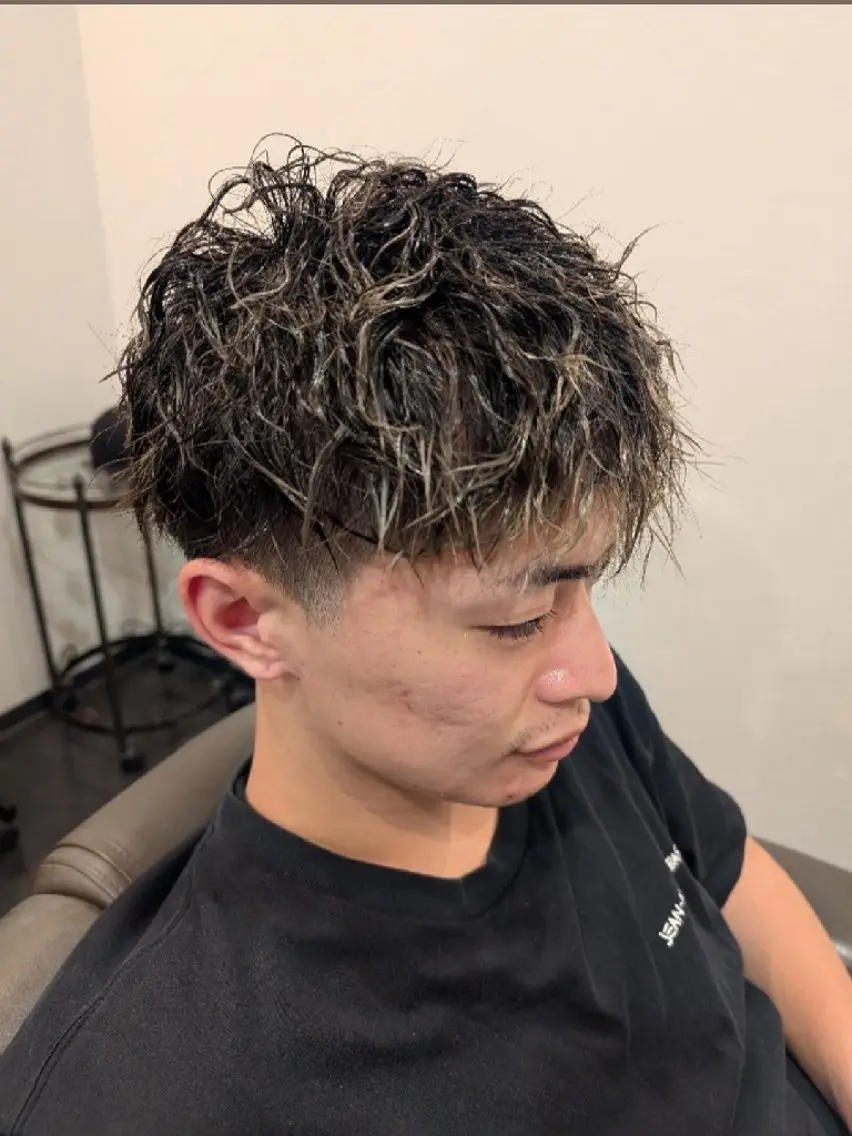 【🩵メンズ限定🩵(練習モデル)】カット✂️+カラー🐾+パーマ(✨ツイストパーマ・スパイラルパーマ限定!✨)の写真