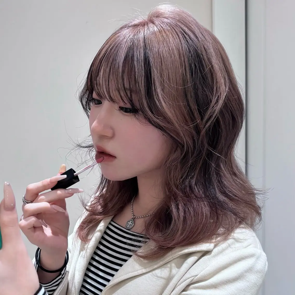 ミディアム カラー ヘアカラー ハイトーン/デザイン 🥣KYOKAのヘアスタイル