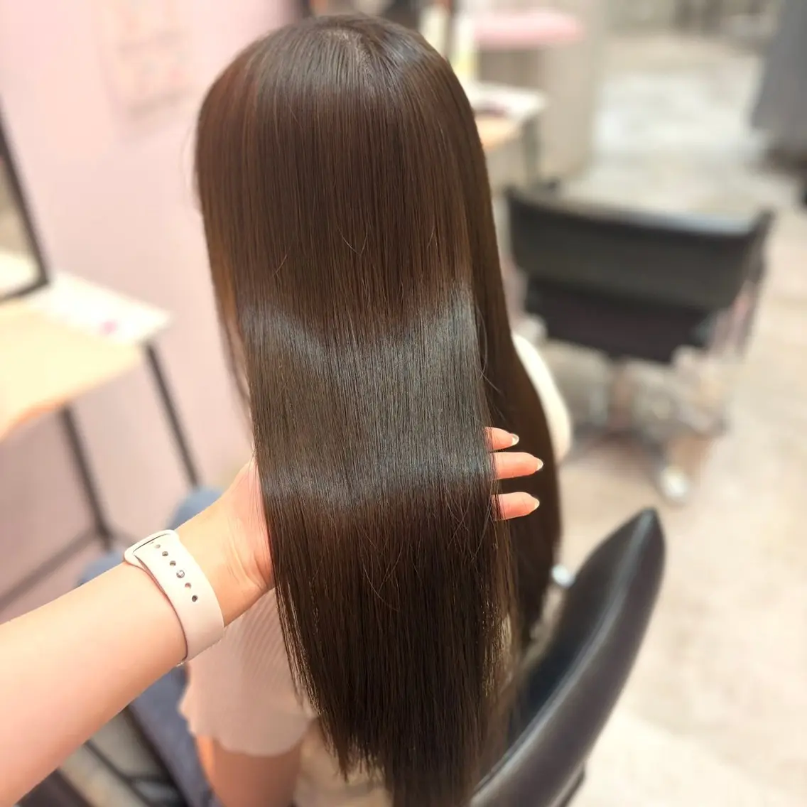 ロング カラー 透明感/艶カラー 💘Hanaのヘアスタイル