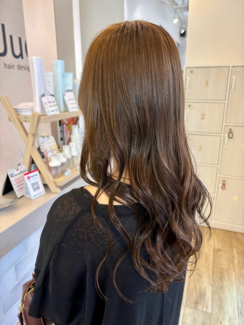 ロング 加藤 七夕奈のヘアスタイル