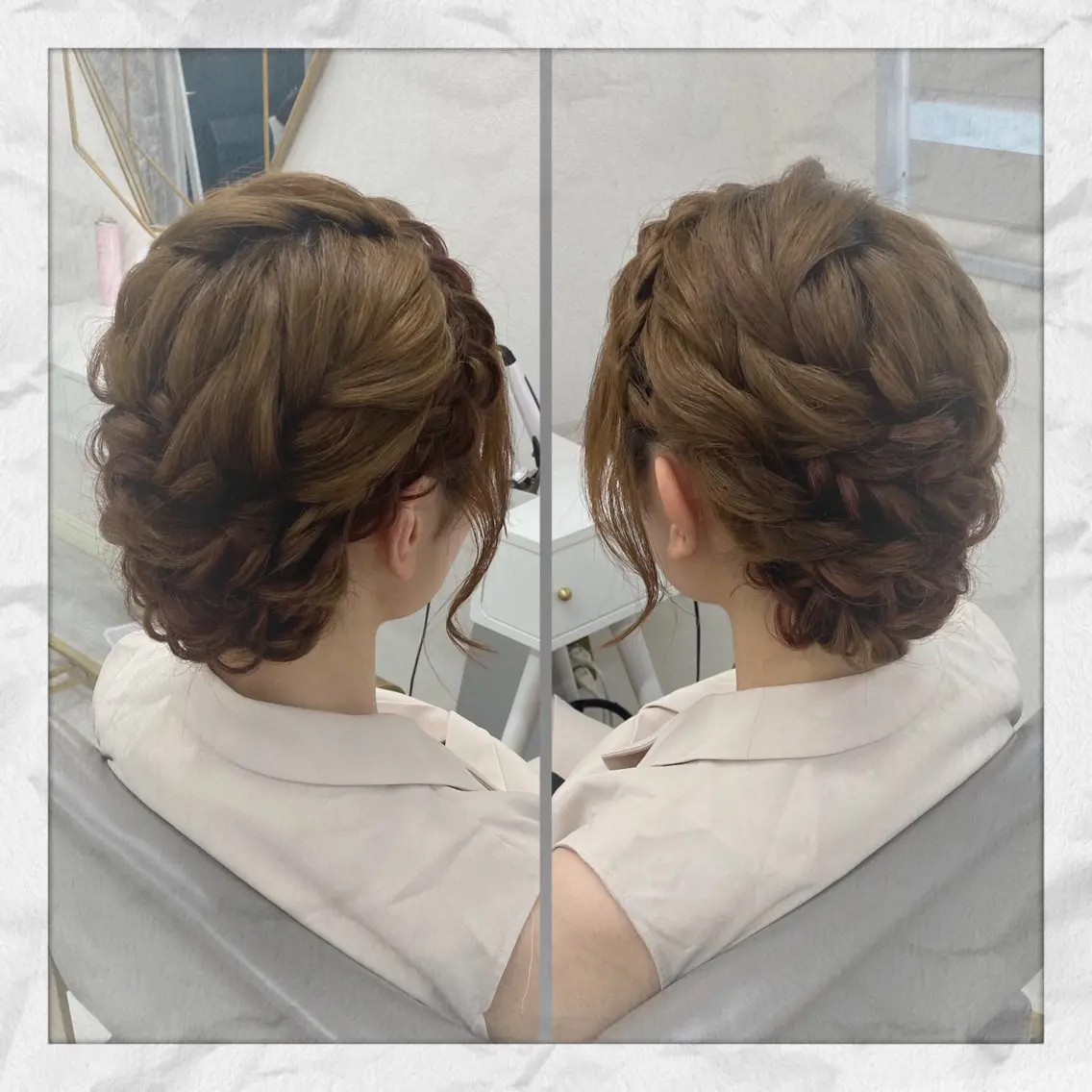 セミロング ヘアアレンジ ヘアセット ヘアセット/着付け 𓇼 まつもと𓇼のその他イメージ