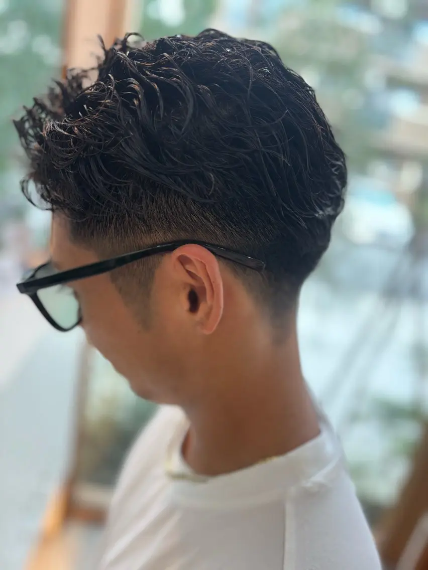 ショート パーマ メンズ Lumo Yu-kiのヘアスタイル