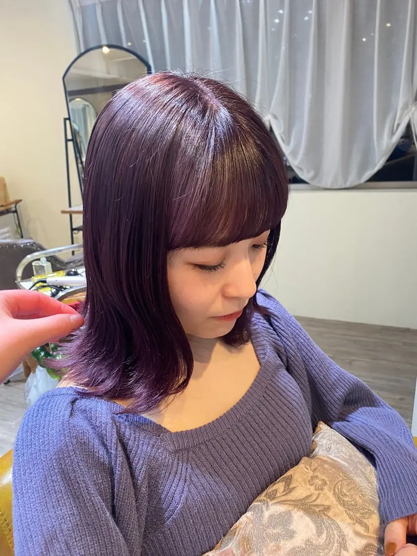 ミディアム 美髪矯正/髪質改善 🫧山﨑　真歩🫧のヘアスタイル
