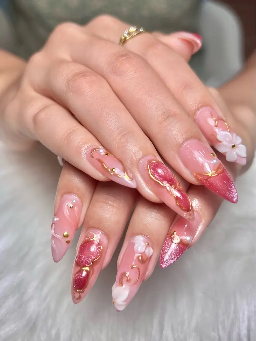 ネイル ジェルネイル 持ち込み ワンカラーネイル スカルプネイル xinh nailsのネイルデザイン