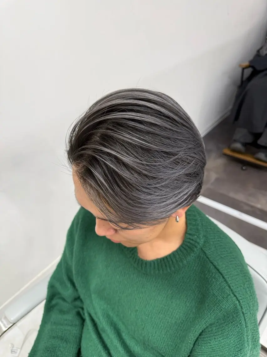 カラー メンズ カット ヘアカラー トリートメント ヘアセット 【バレイヤージュ】 🔥メンズRYUTAのヘアスタイル