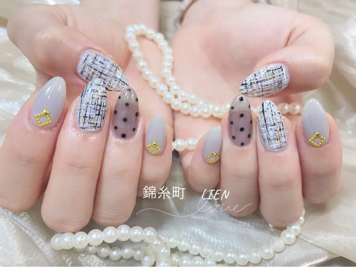 ネイル 冬ネイル Lien_リエン ゆみのネイルデザイン