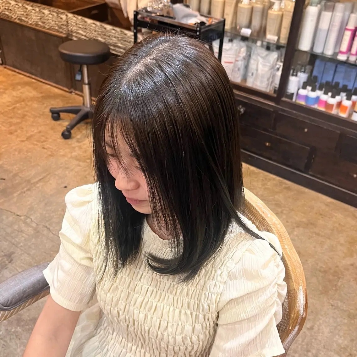 カラー ヘアカラー 松原 樹里のヘアスタイル