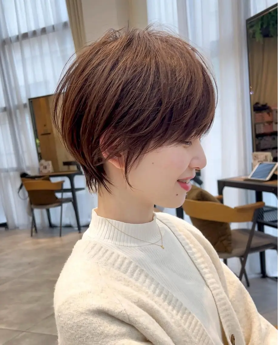 ショート ショート上手い人/ 骨格診断/なかじのヘアスタイル