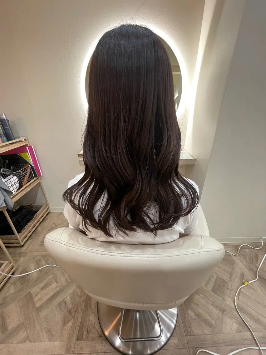 ロング 市原亮/塩釜口/ ツイスパ/波巻きのヘアスタイル