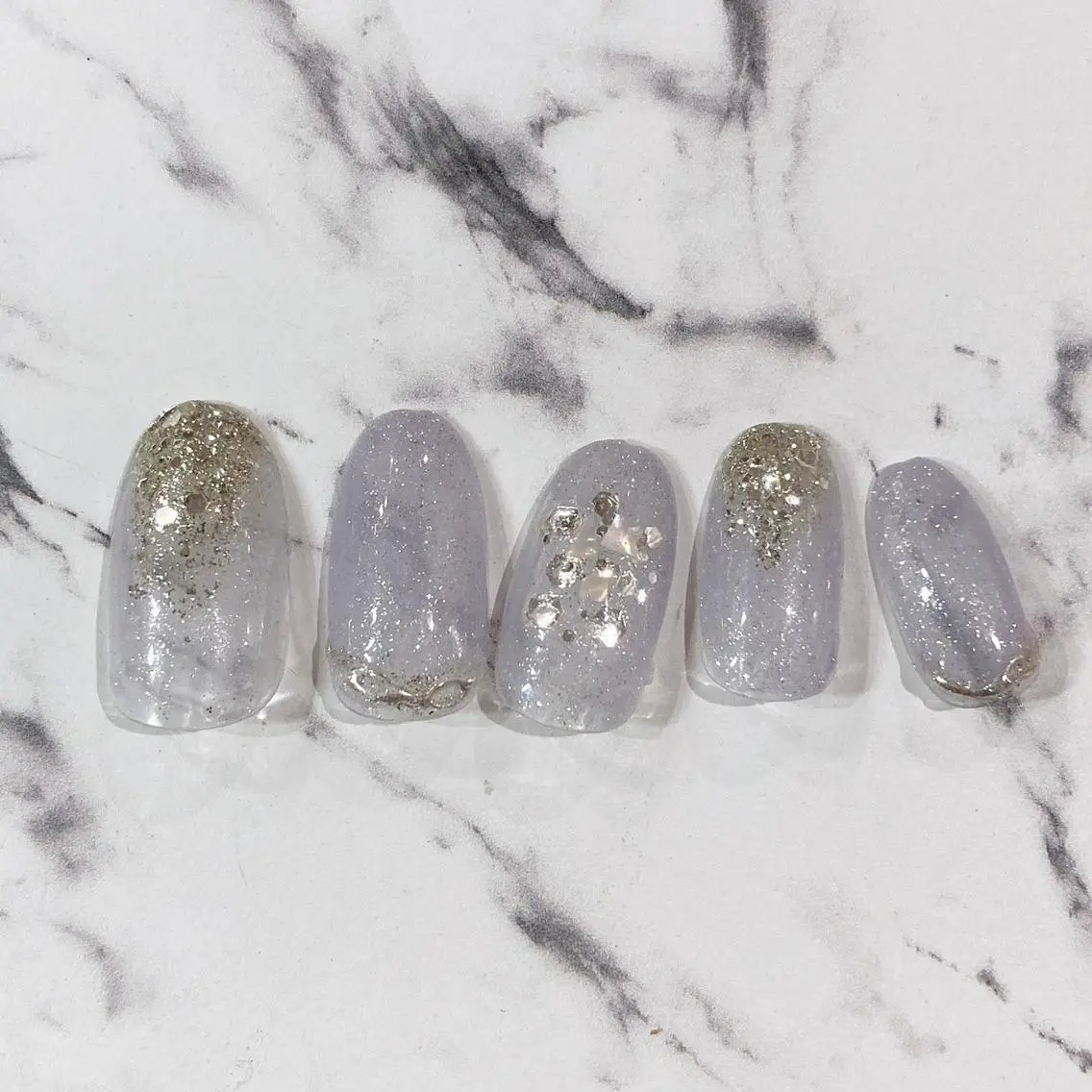 ネイル ニュアンスネイル 冬ネイル ハンドネイル Salon Ｋのネイルデザイン