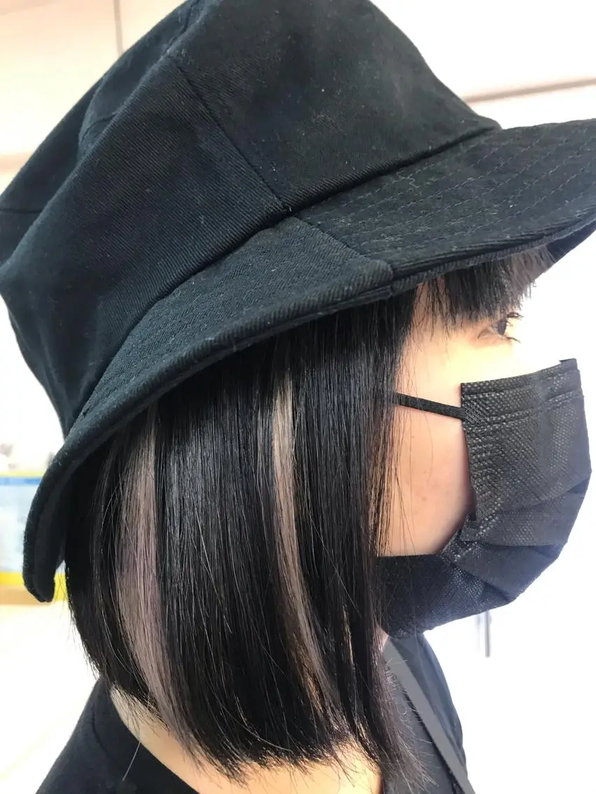 前髪エクステ 1本110円〜シールエクステ人毛100%〜30cm (チューニングカット付き)の写真