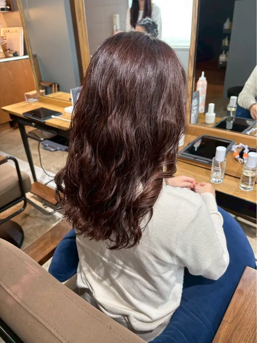 セミロング パーマ hair ruup /せいなのヘアスタイル