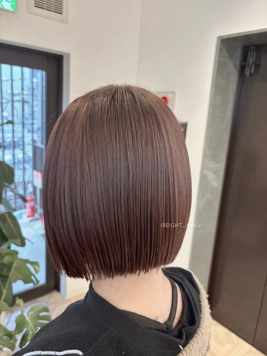 ショート ボブ miku🖤名駅¦顔 周り¦ヘアケアのヘアスタイル