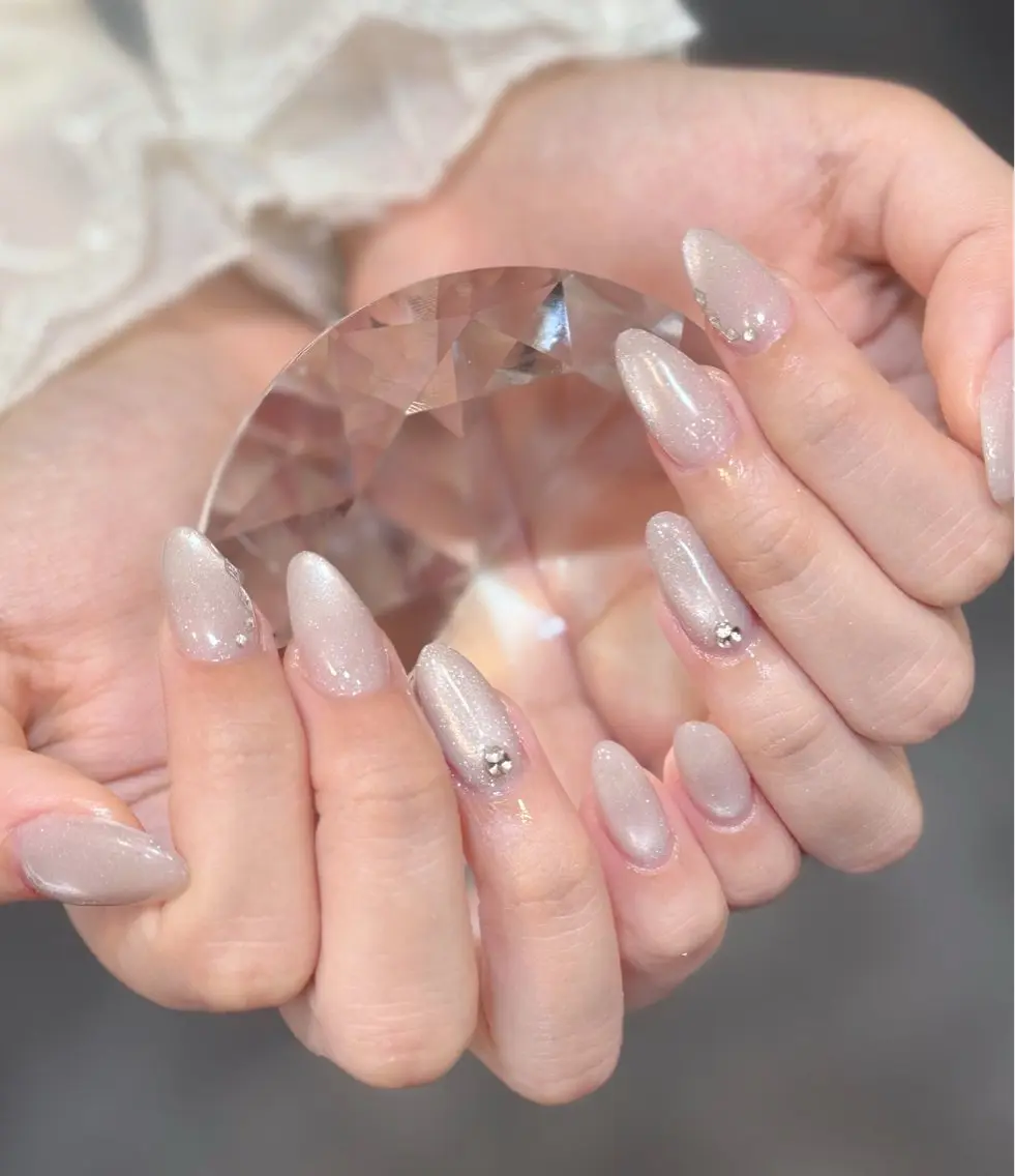 【チップ長さ出し10本】 💠オフなし+パーツ2本マグネット/フラッシュ/ラメ/ミラー/ワンカラーの写真