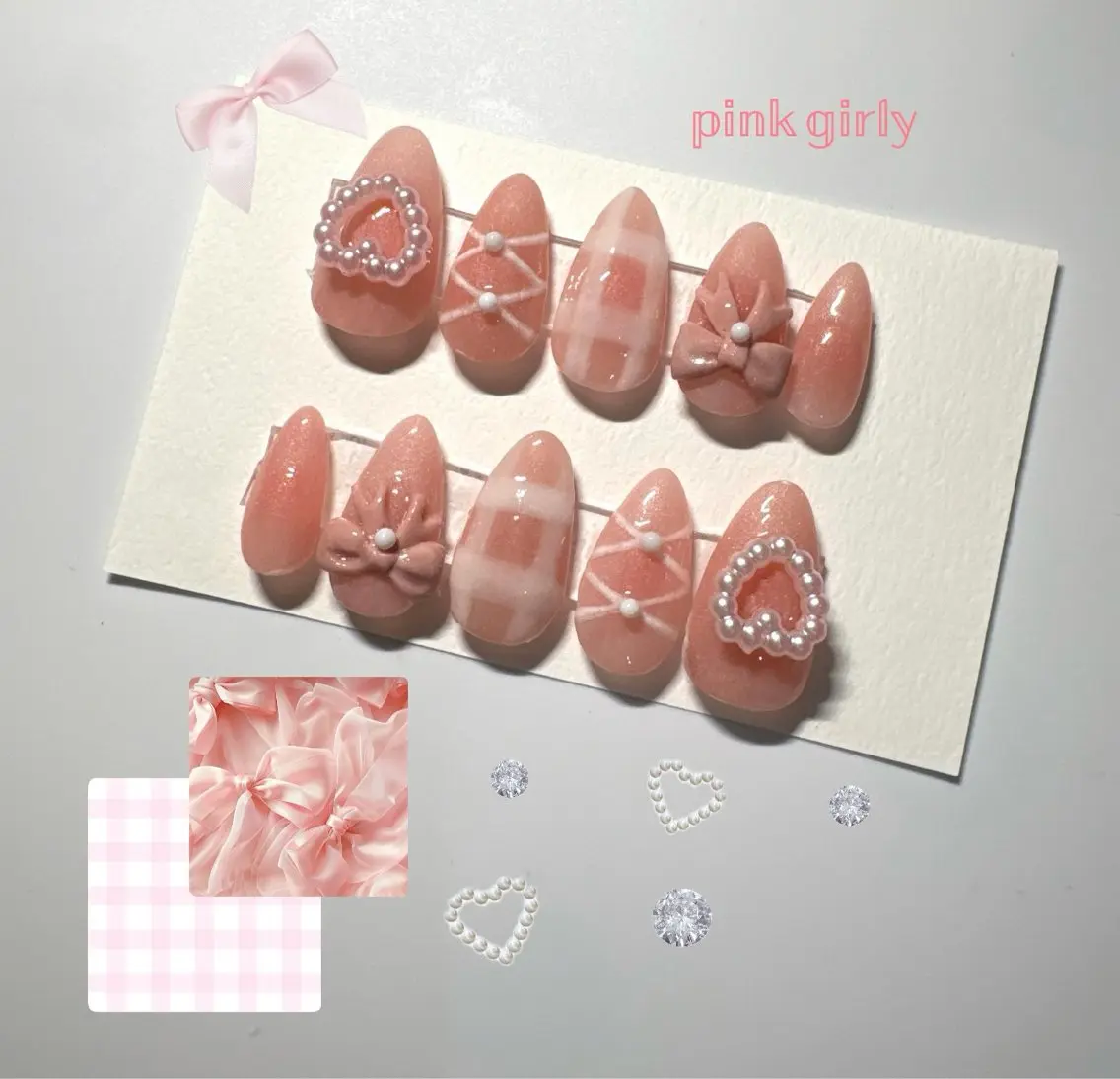ネイル ピンク リボン 🎀 Sunny Hikaru 🎀のネイルデザイン