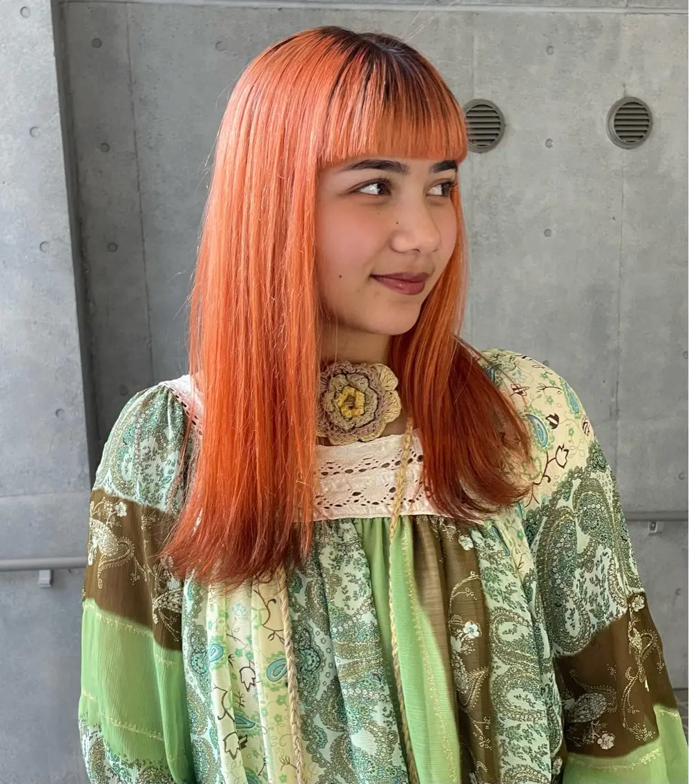 セミロング カラー 🌈メンズパーマ🌈 メンズカットアリサのヘアスタイル