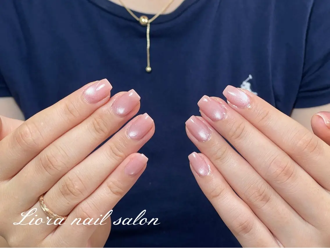 ネイル チークネイル フットネイル フレンチネイル ジェルネイル ガーリー ハンドネイル Liora nailのネイルデザイン