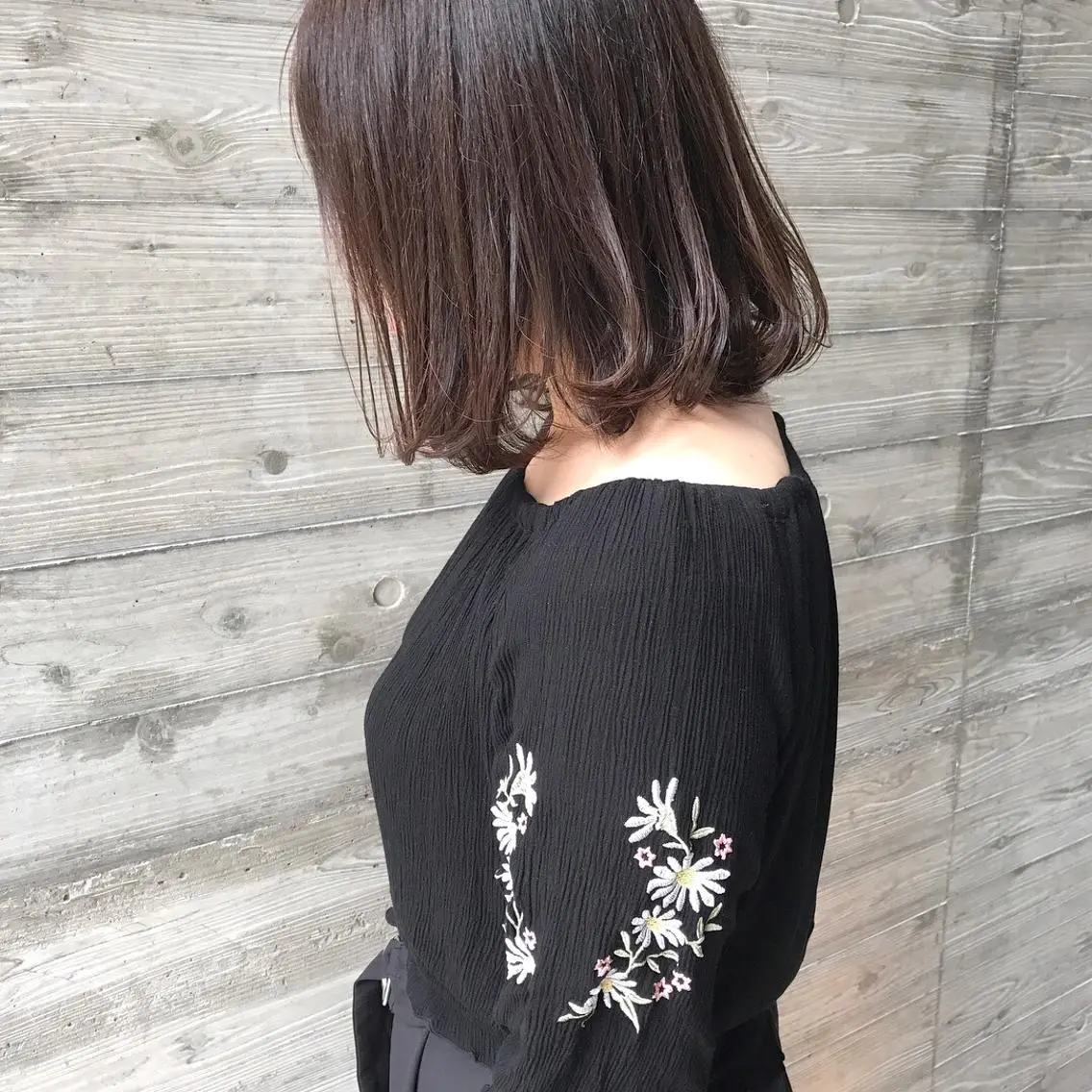 カラー クニモトハルナ ボブ/柔らかカラーのヘアスタイル