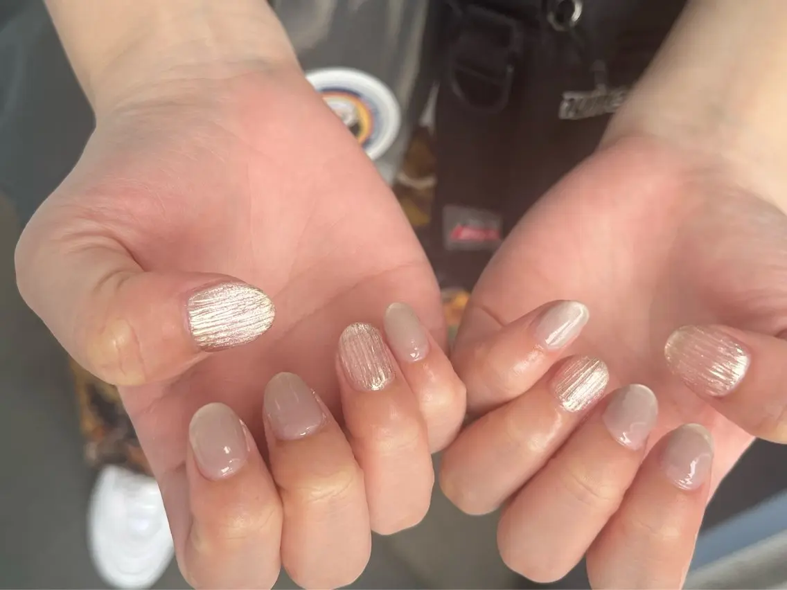 ネイル オーロラネイル フットネイル フレンチネイル ジェルネイル 韓国ネイル kiki nail たまプラーザのネイルデザイン