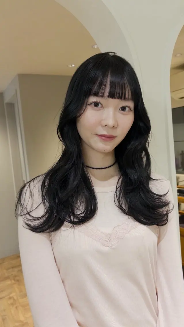 ロング カラー カット ヘアカラー トリートメント ❕マンツーマン施術❕ 🍊Moemiのヘアスタイル