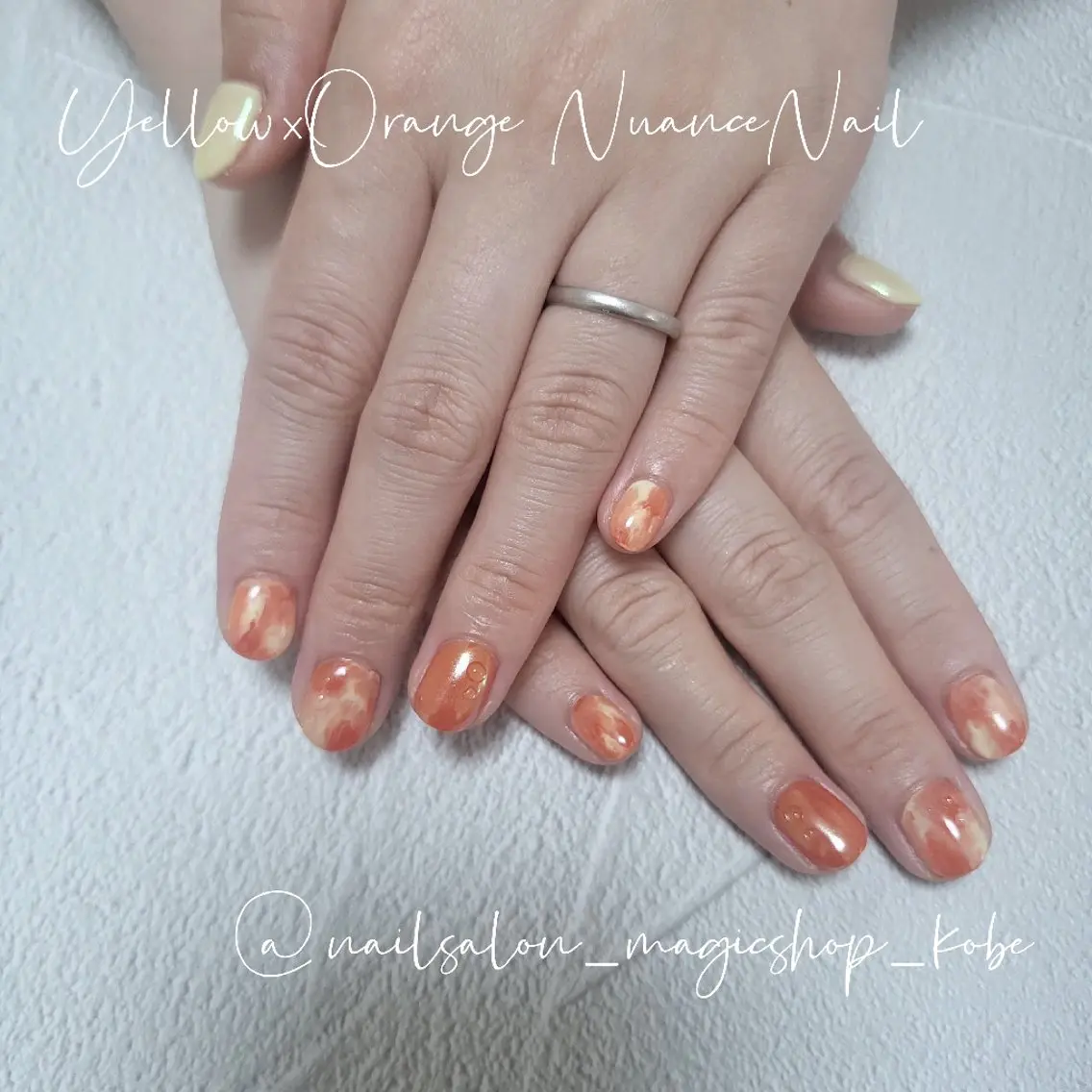 ネイル クリアネイル ジェルネイル グリーン ミラーネイル ニュアンスネイル ハンドネイル Nailsalon MagicShopのネイルデザイン