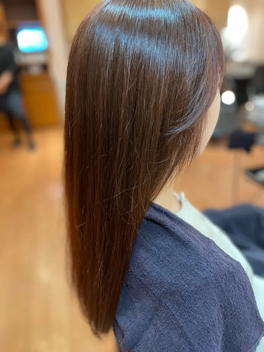 ロング カラー ヘアカラー トリートメント mod's hair 未来(みく)のヘアスタイル
