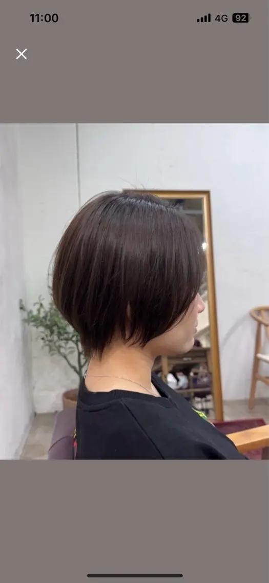 ショート カラー 小顔ショート🏅/ 透明感カラー/みらいのヘアスタイル